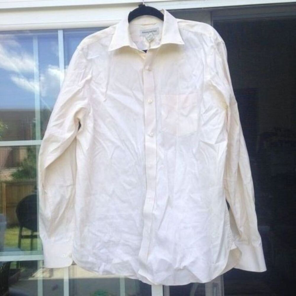 Banana republic men's beige long sleve shirt size L